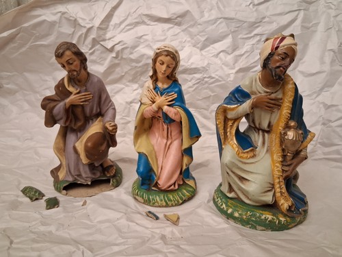 Tre statue presepe - statue, fontanini