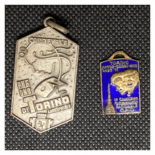 Lotto 2 Medagliette Periodo Fascista - OND-PNF Anno VI (1928), Anno XVIII (1940)