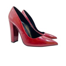 Sisley donna Rosso Eco Pelle Scarpe Tacchi Alti Taglia Eu 40 UK 7 US 9