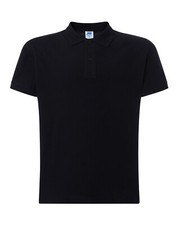 POLO  UOMO COTONE 100% GR 180 TAGLIA M COLORE NERO - MARCA JHK