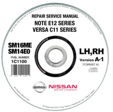 Nissan Note E12 (2014-2017) manuale officina workshop manual on cd