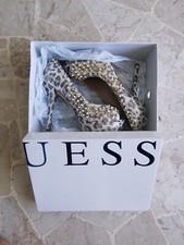 Décolleté leopardate borchie Guess Scarpe a punta peep toe tacco alto, tg. 38