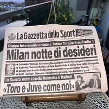 GAZZETTA DELL SPORT 8 Dicembre