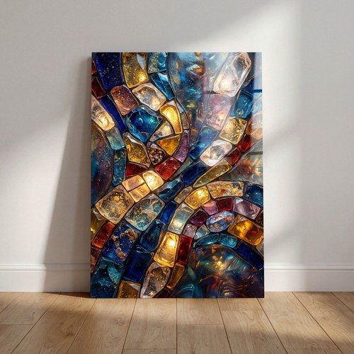 Cristallo multicolore arte