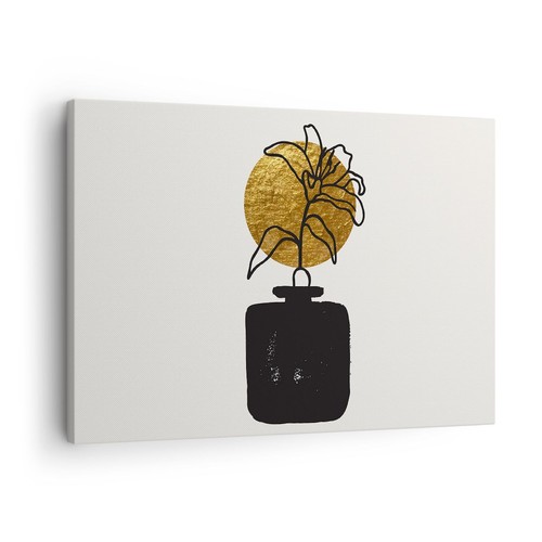 Quadro tela 70x50cm vaso - tela,