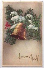 cart.28-cartolina cm 8,6x13,7, Joyeux Noel, BUON NATALE; FRANCIA, viaggiata 1963