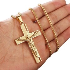 Collana croce gesù cristo - collana,