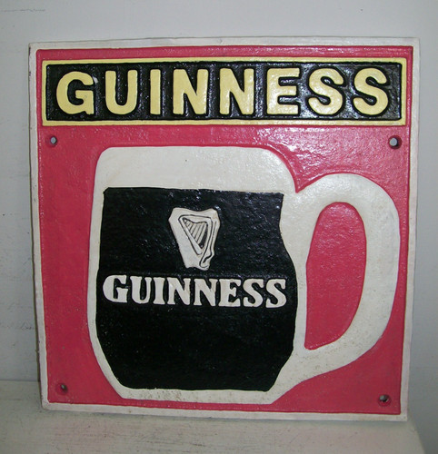 Large cast iron sign hand - cast,