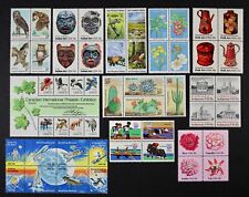 US 1978-1981 Collezione Vintage di 11 set completi, 52 francobolli Mint NH