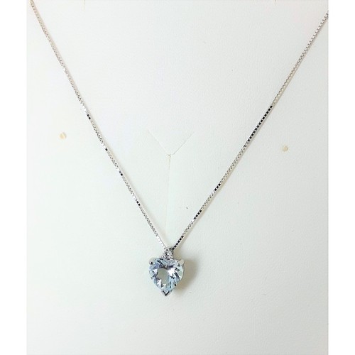 Collana donna con acquamarina