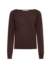 Silvian Heach Sweater Karim Marrone - Taglia XS Abbigliamento Donna
