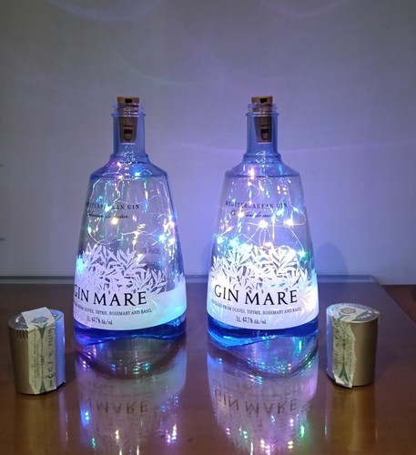 Coppia bottiglie gin mare - bottiglie,
