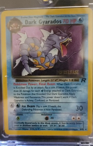Dark gyarados - gyarados, (prerelease)