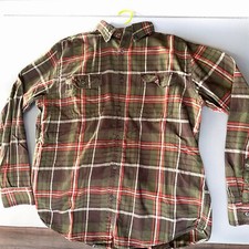 Mens Flannel Shirt Large Plaid