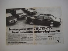 advertising Pubblicità 1980 BMW 728i - 732 i - 735 i