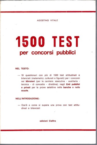 Test prove selezione - e,