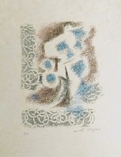 André MASSON - "Une étoile de craie" - Lithographie originale signée - (XII)