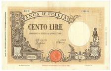 100 LIRE BARBETTI GRANDE B