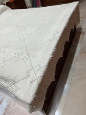 Coperta matrimoniale fatta all'uncinetto a mano made in italy