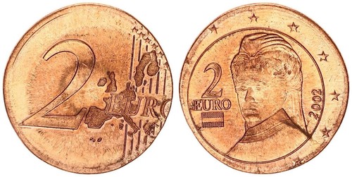 Austria euro errore conio - errore, di
