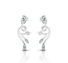 ORECCHINI ORO BIANCO 18KT E