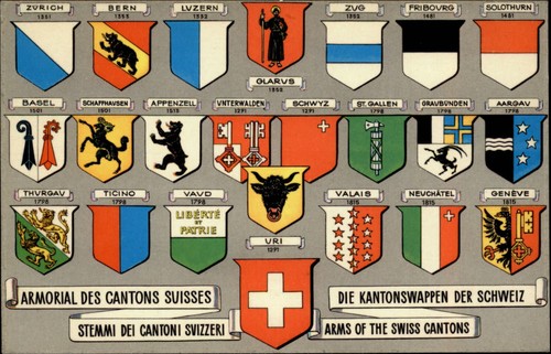 Stemma dei cantoni svizzeri - stemma,