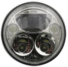 Fari LED TruBeam Custom Dynamics 7 Pollici E Fari Di Passaggio - Rotondi - Cromo