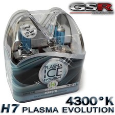 KIT 2 LAMPADE H7 12V 55W HELMER PLASMA ICE +80% LUCE effetto xenon 4300°k