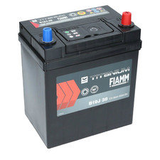 FIAMM Batteria per Auto B19J 40 BLACK TITANIUM 40Ah 360A +DX (187x127x220 mm)