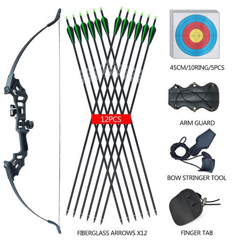 Set arco ricurvo caccia 50 - set,