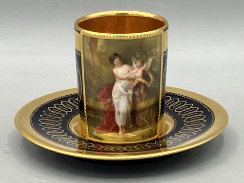 Antico set tazza piattino - tazza,