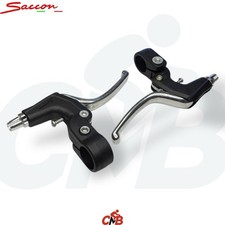 COPPIA LEVE FRENO BICI BIMBO PER MANUBRIO DIAMETRO 22 NERE -SACCON