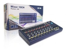 Mixer Audio Passivo 10 canali MP3 USB Effetto Echo Delay + Equalizzatore