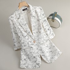 Blazer Donna Elegante Bianco