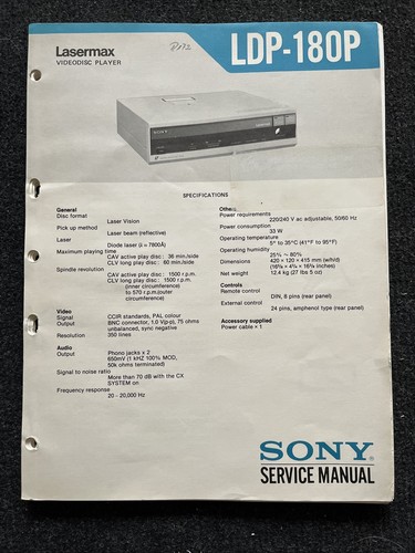 Sony ldp 180p laserdisc - ldp-180p,