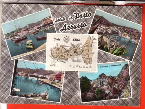 Cartolina porto azzurro acqu - azzurro,
