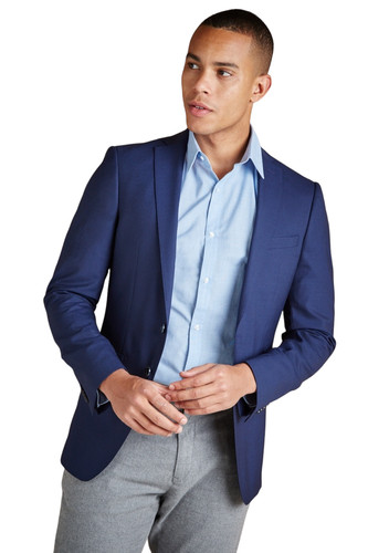 Blazer uomo slim - blu, scuro