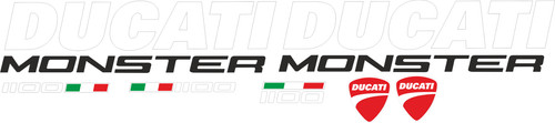 Adesivi replica monster 1100 - monster,