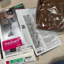 Medi Mediven Plus Fascia Top Polpaccio Alta Compressione Punta Aperta 20-30mmHg Beige Taglia III