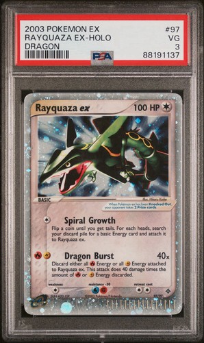 Pokemon rayquaza dragon - ex,