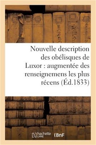 Nouvelle description des - description,
