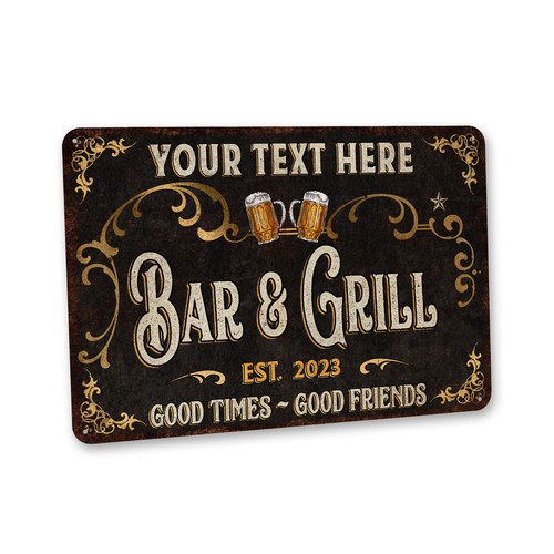 Insegna personalizzata bar - , e