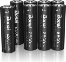 8 Batterie AA Ricaricabili Ad