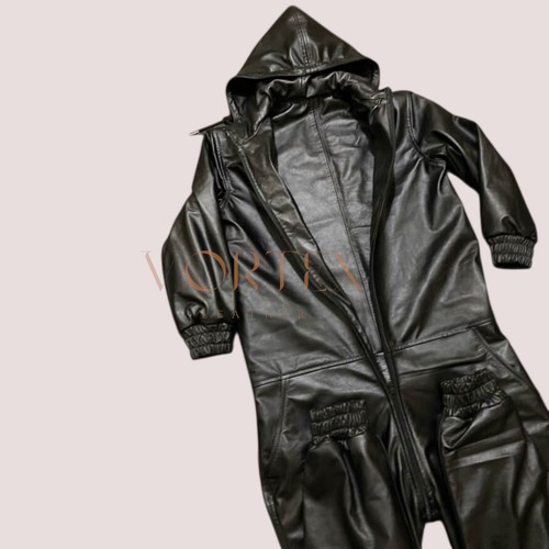 Completo uomo pelle - nera, in