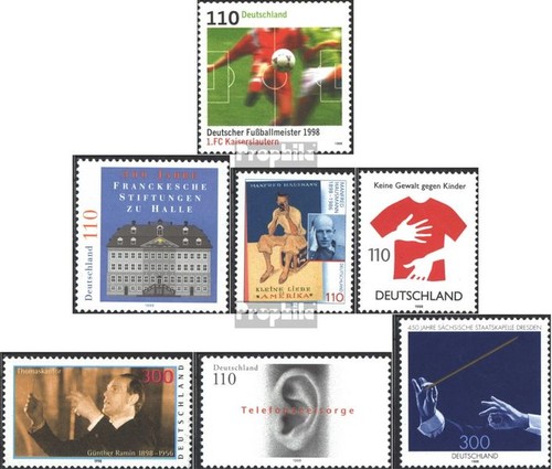 Francobolli germania 1998 - germania,