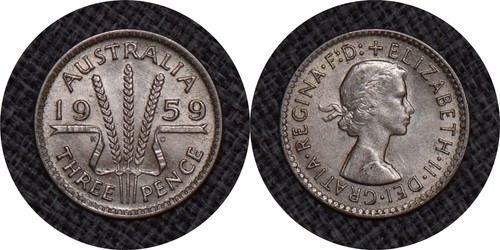 Australia 1959 tre pence - tre,