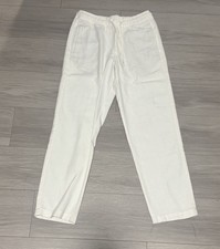 Pantalone uomo lino panna