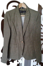 Completo Giacca e Pantalone Zara Basic Lino Verde tg. M