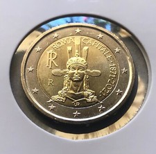 ITALIA 2021 150° ANNIVERSARIO ISTITUZIONE ROMA CAPITALE MONETA 2 EURO FDC NUOVA