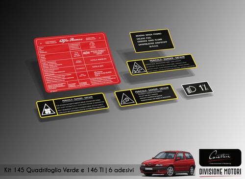 Kit adesivi per vano - per, motore